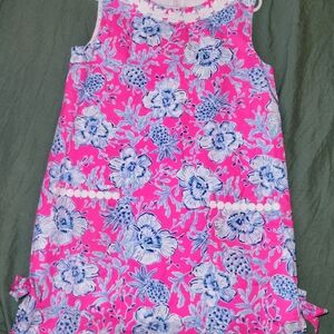 Lilly Pulitzer Pink and Blue Patterned Dress